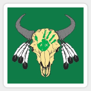 Bison Skull 7 Sticker